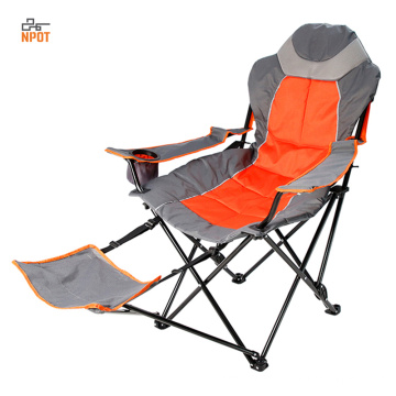 Lightweight camping chair with footrest light  folding reclining camping chairs with footrest